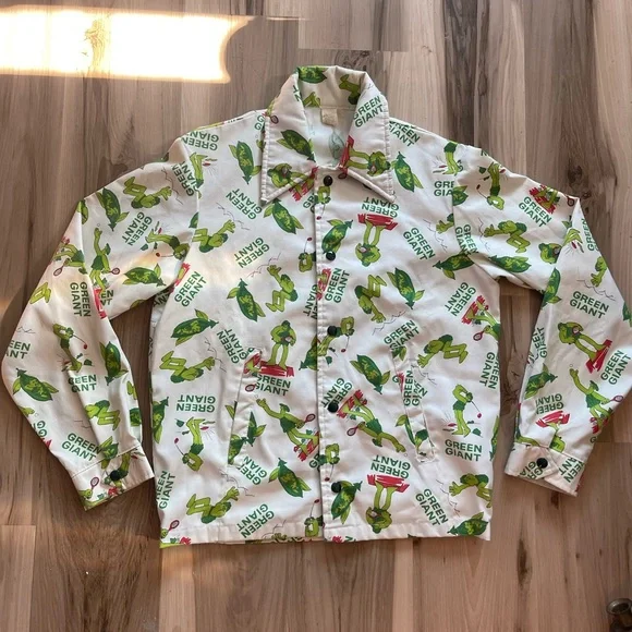 Vintage 1970’s Jolly Green Giant Pop Art Advertising Jacket